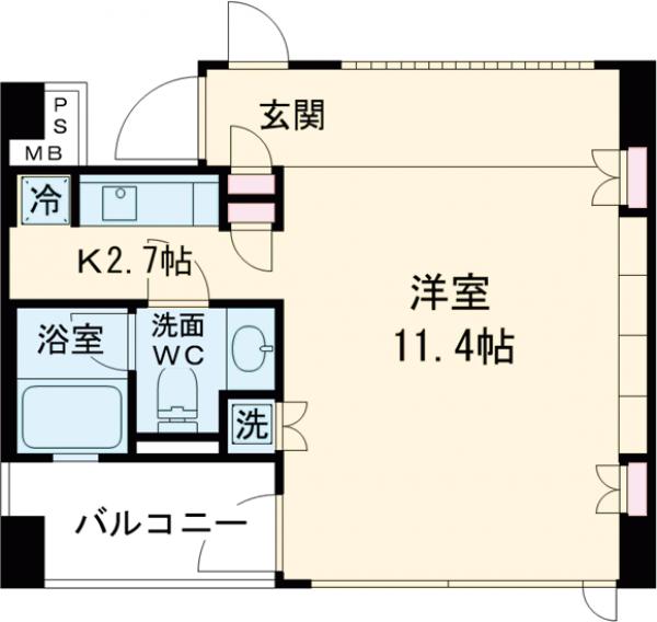 パークアクシス渋谷神南の間取り