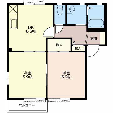 オルテンシアBの間取り