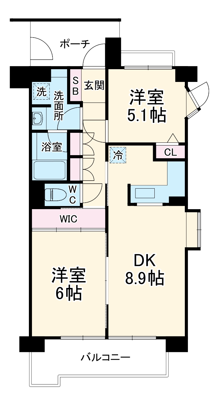 サンヴェール上大岡の間取り