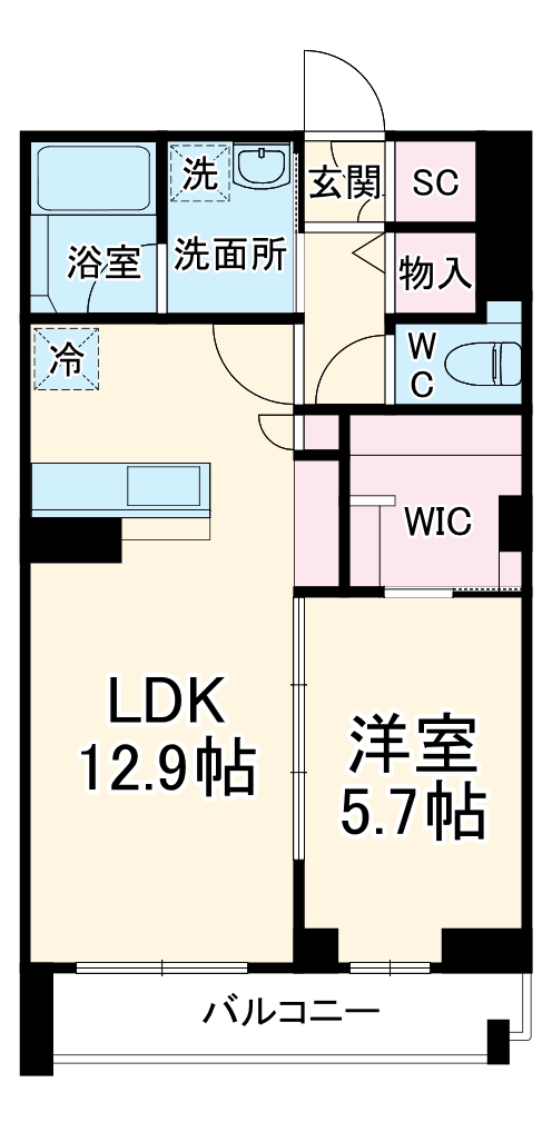 ガーデンフィール8番館の間取り