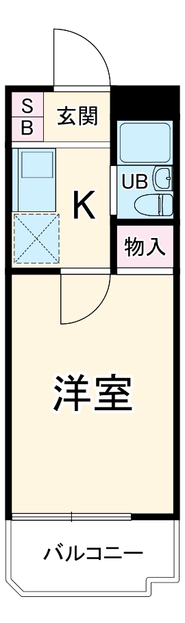 スカイコート白楽第２の間取り
