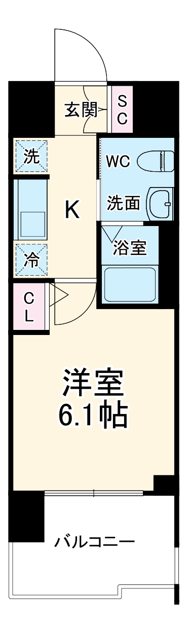 Ｌｉｖｅ　Ｃａｓａ堀田の間取り