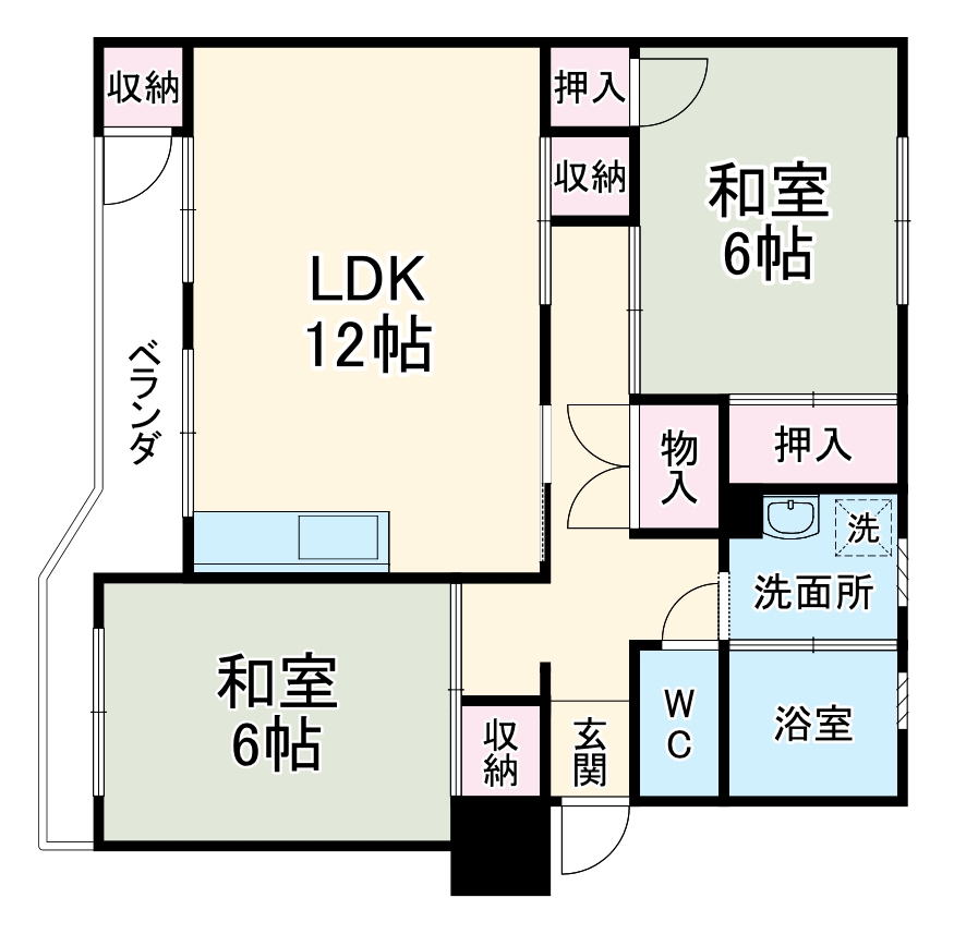 鎌ヶ谷グリーンハイツ31号棟の間取り
