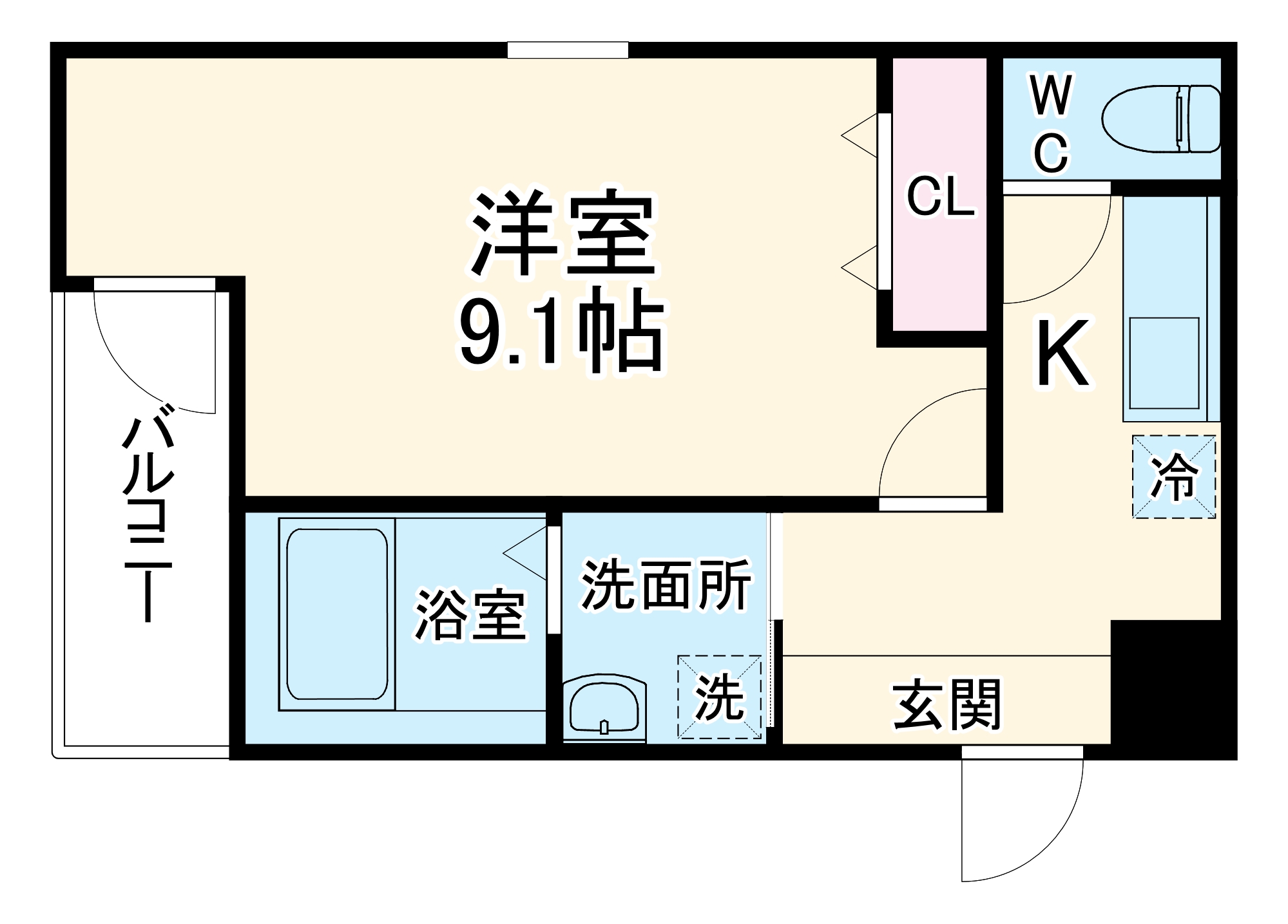 フジパレス阪急池田駅北の間取り