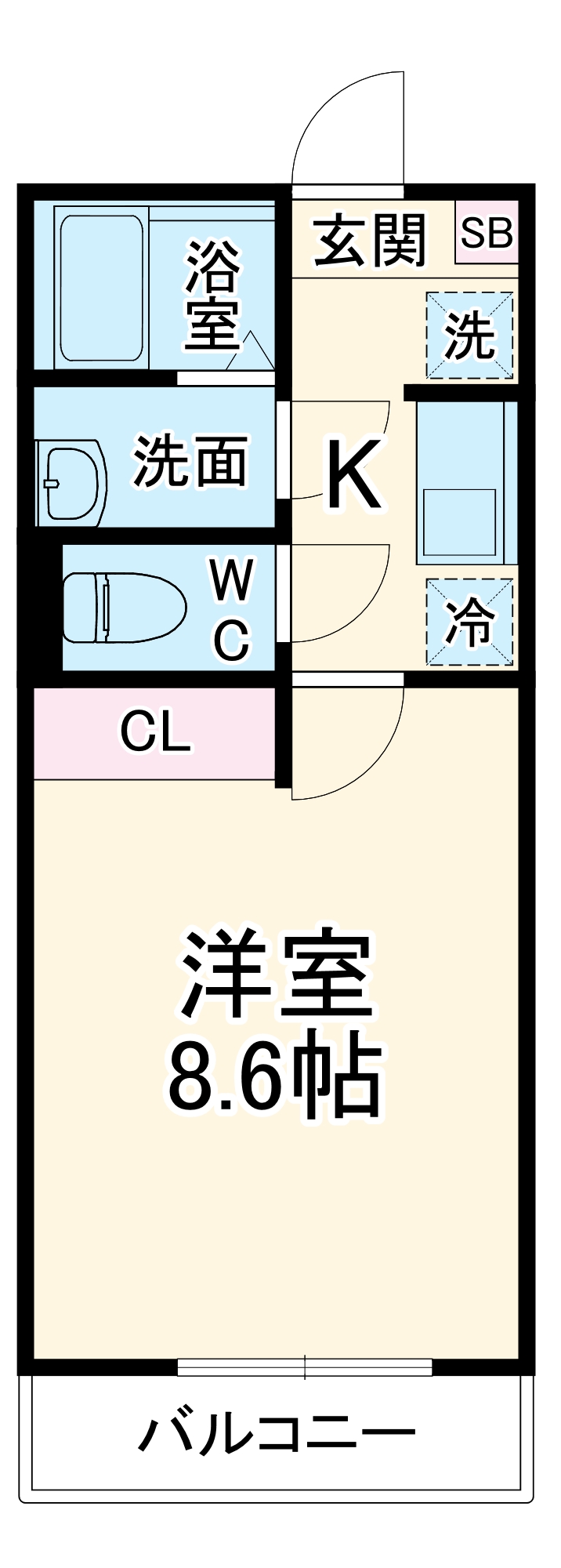 カインドネス相模大野Ⅱの間取り