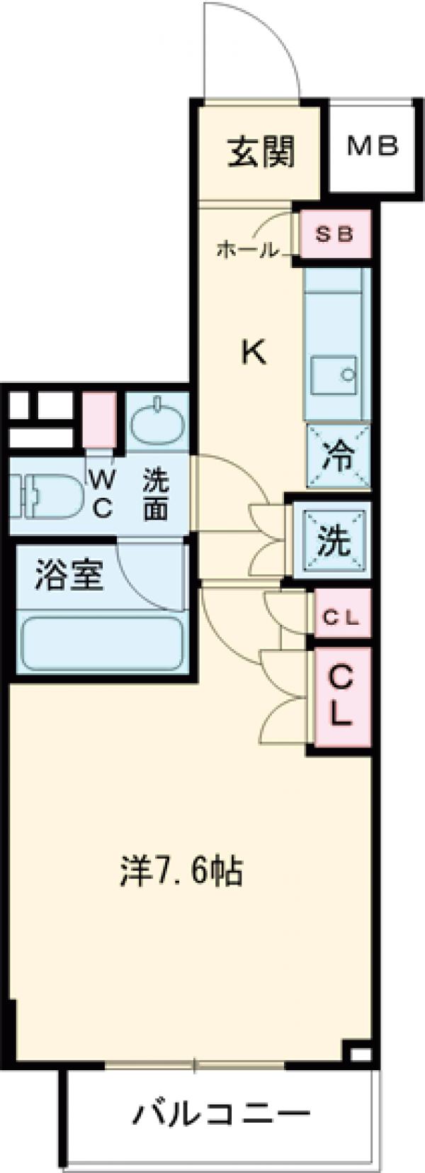 AXAS桜上水アジールコートの間取り