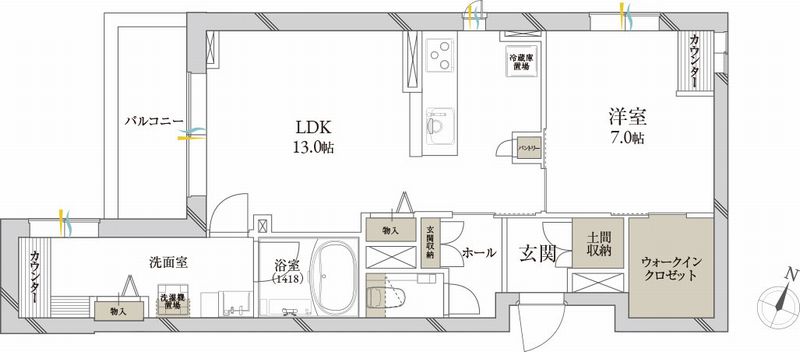 クレール シャーメゾン プレミアの間取り