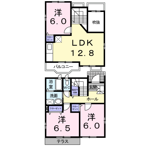 カメリアヒルズBの間取り