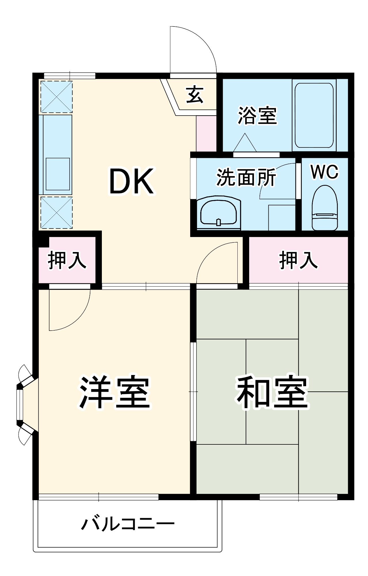 クリスタルハイツの間取り