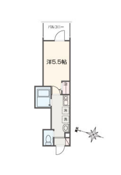 MELLAS新秋津Ⅱの間取り