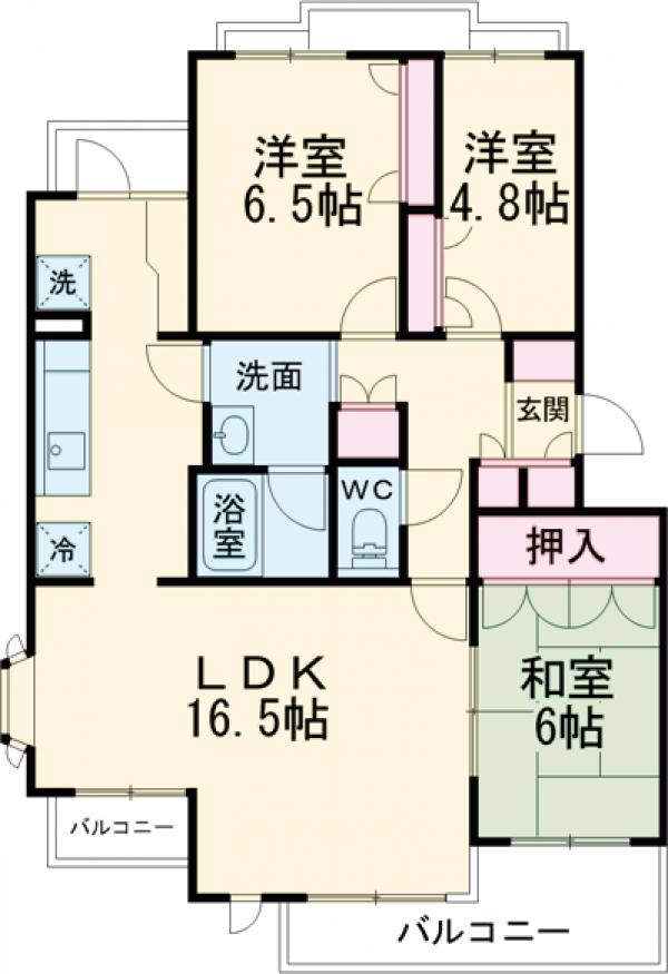 テラハウス小平の間取り