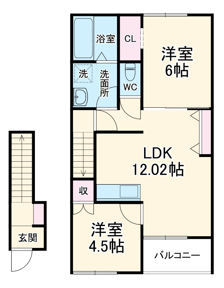 AFC RESIDENCE 和田町の間取り