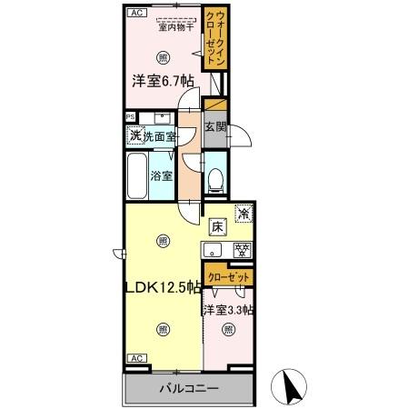 D‐KISARIA WⅢの間取り