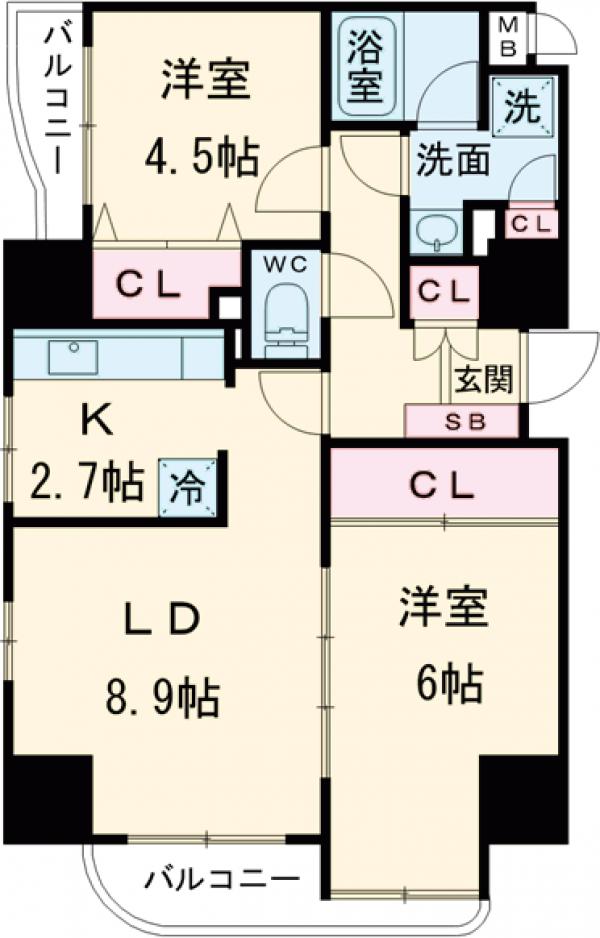 センテニアルタワーの間取り