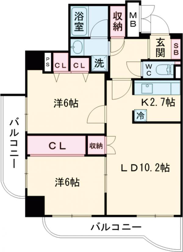 センテニアルタワーの間取り