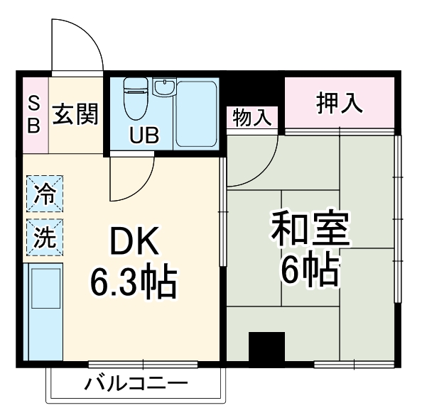 三枝コーポの間取り