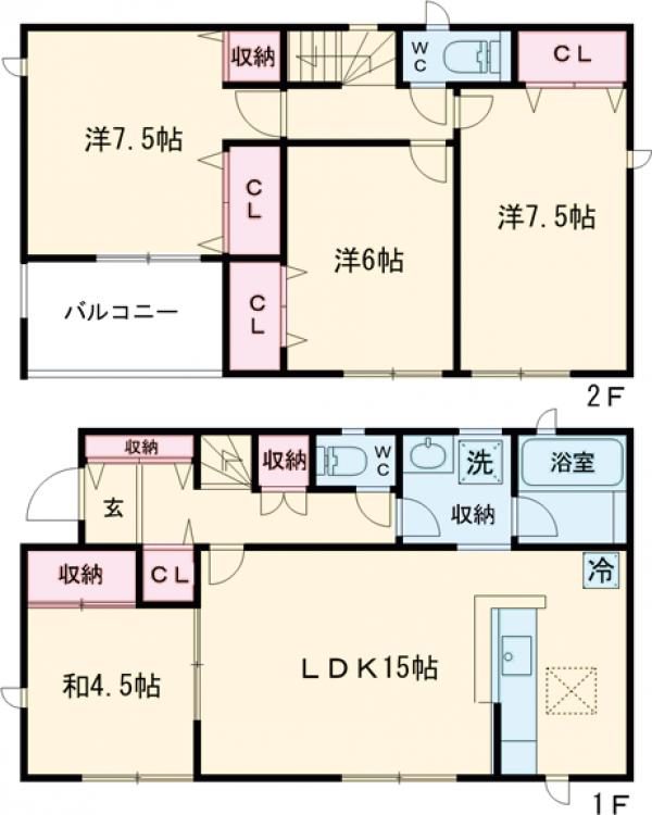 ラフィールつくばの間取り