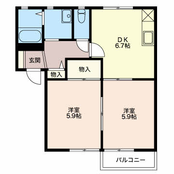 フォーレスくすのきの間取り