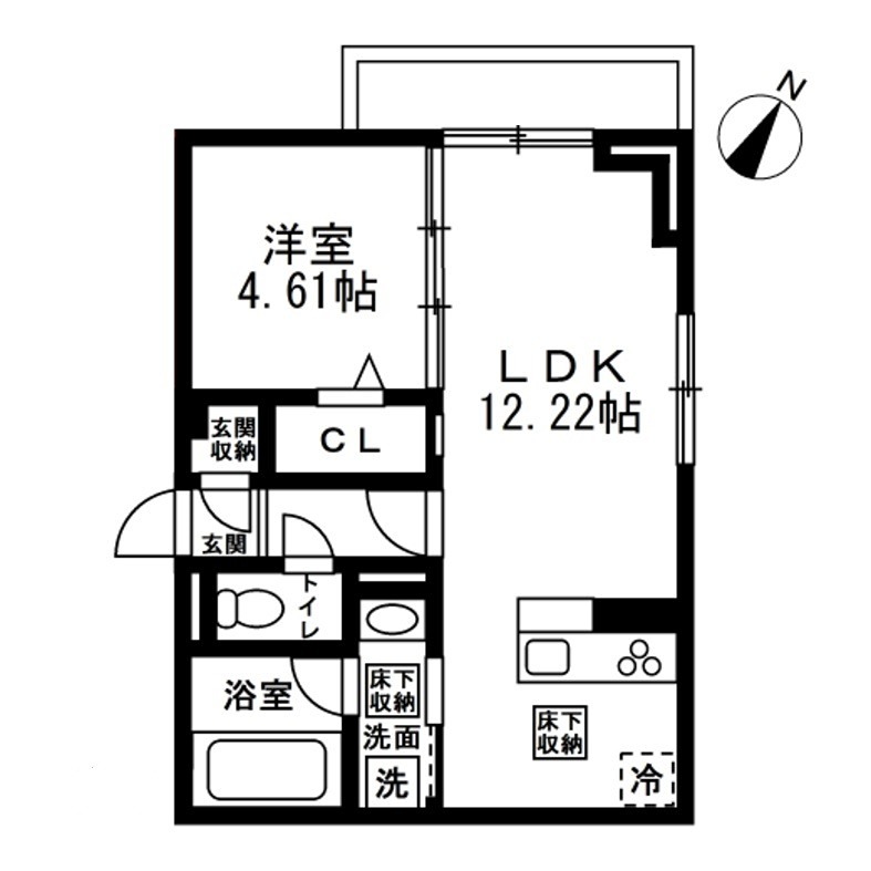 (仮称)国立市谷保4丁目PJ A棟の間取り