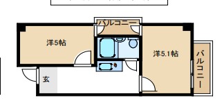 ラ・ペール一番館の間取り