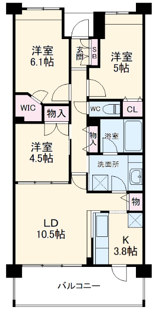 クレアシティ西船橋の間取り