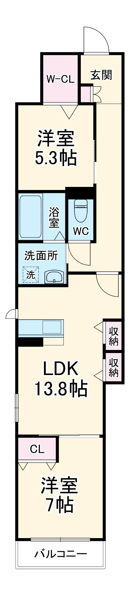 サンウッド要の間取り