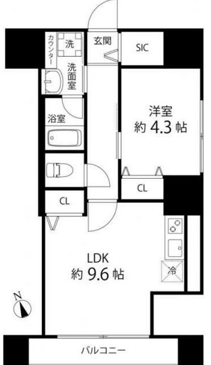 T's garden東陽町の間取り