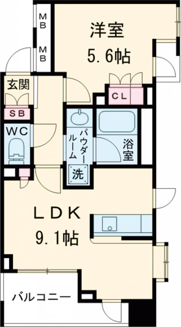 コンフォリア西早稲田の間取り