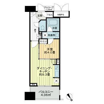 ライオンズステージ関内メダリオンの間取り