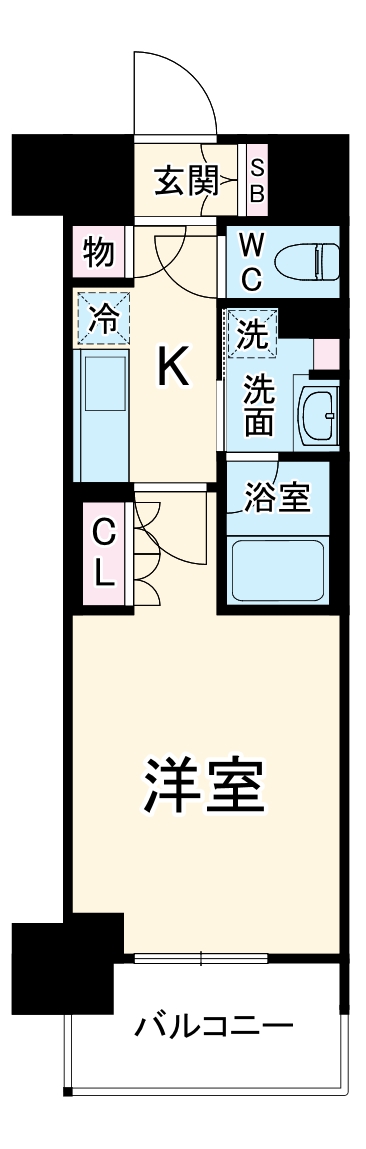 ＯＫＢアヴェニール菊井町の間取り