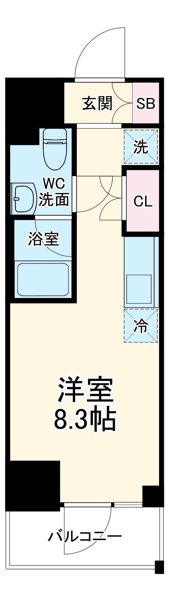 クラリッサ横浜WESTの間取り