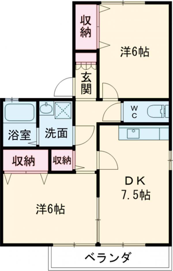 ベルテ小山の間取り