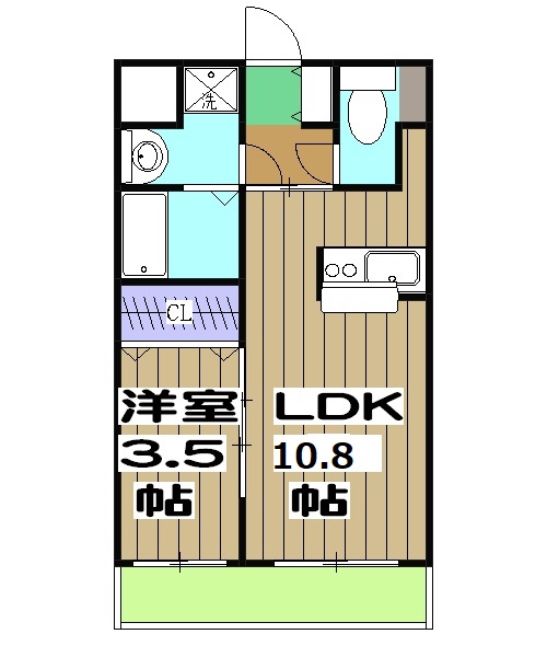 ハピネスクエア桂の間取り