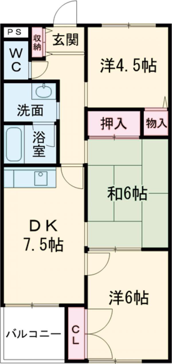 ラフォーレ天神の間取り