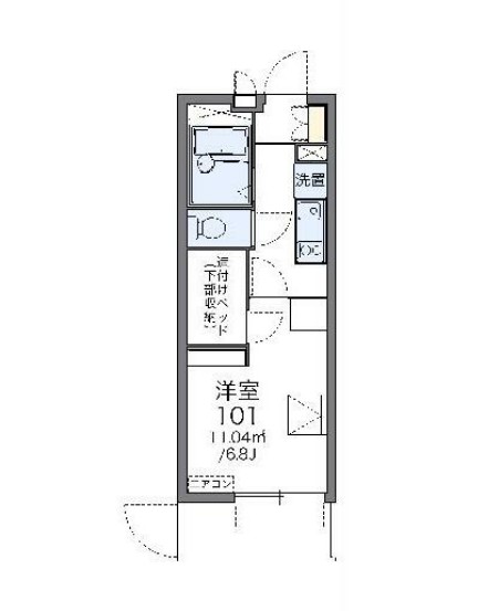 レオパレスドエル 桜台の間取り