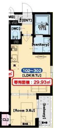 F asecia Fleuveの間取り