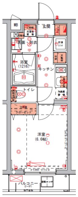ハーモニーレジデンス東京アーバンスクエアの間取り
