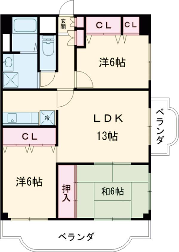 グロリア壱番館の間取り