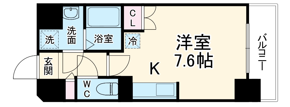 エスリード烏丸五条駅前の間取り
