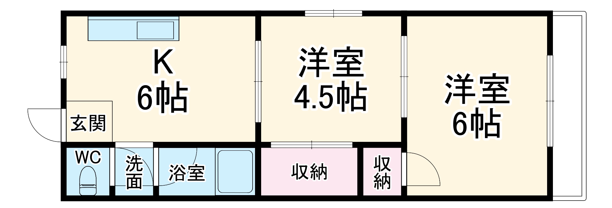 第3ロックマンションの間取り