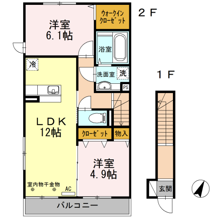 Solare不動丸の間取り