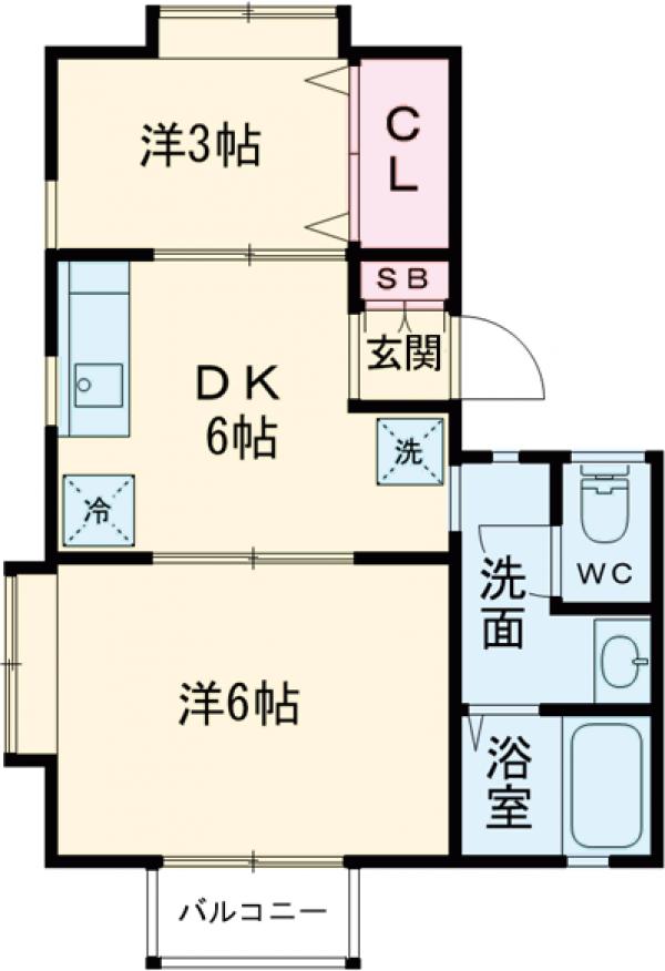 ハイツミズキの間取り