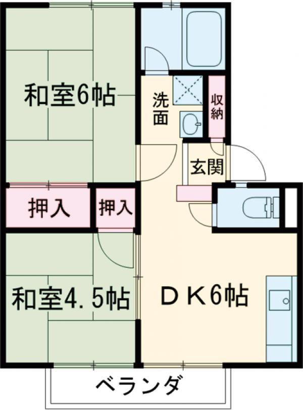 パールハイツの間取り