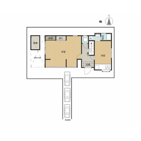 城並戸建ての間取り