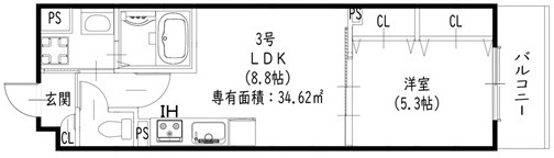 ピレーネ一津屋の間取り