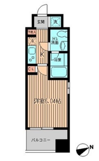 大森北の完工年月（2006年3月）築の賃貸マンションの間取り