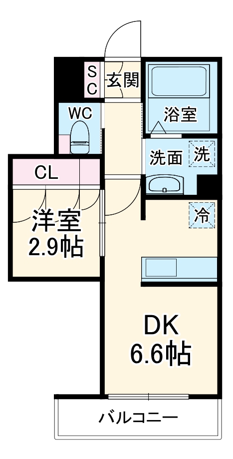 クレア美園の間取り