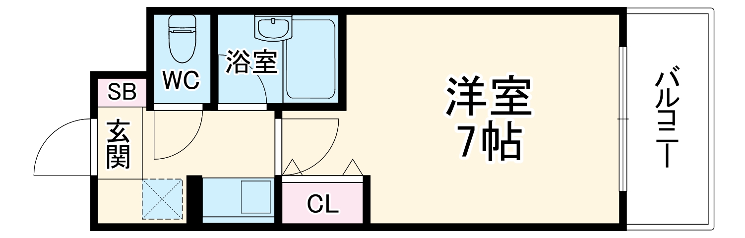 エスリード新大阪第8の間取り