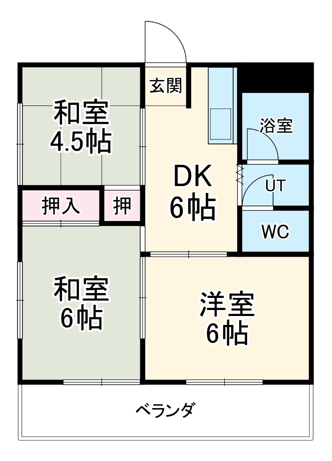 コーポ大晴の間取り