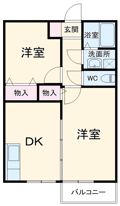 ビュー金上Aの間取り